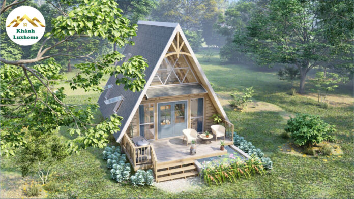 Alternative view of A-frame House Plan - MTD32