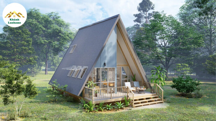 Alternative view of A-frame House Plan - MTD29