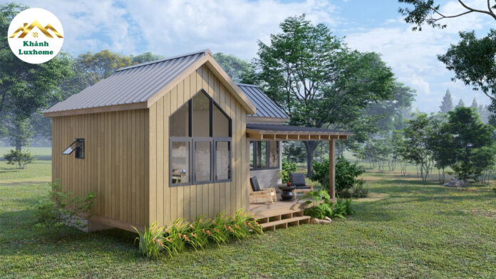 Alternative view of Small House Plan Design - MTD38