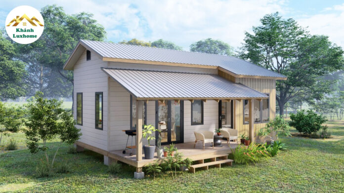 Alternative view of Small House Plan Design - MTD37