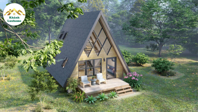Alternative view of A Frame House Design MTD35