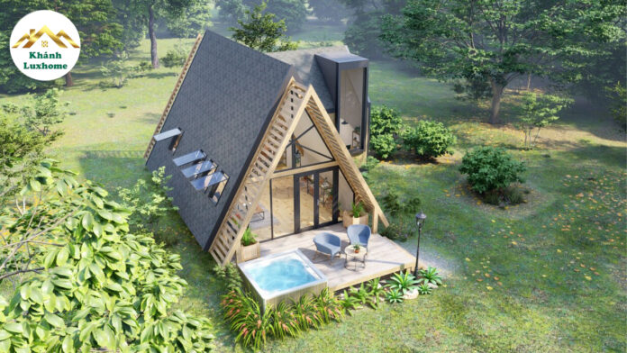 Alternative view of A Frame House Design MTD34