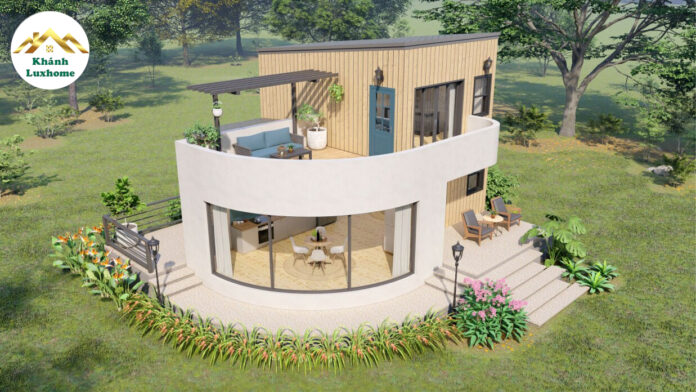 Alternative view of Small House Design MTD62