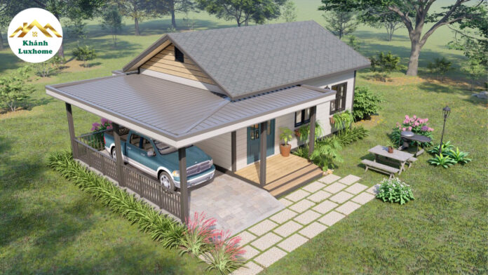 Alternative view of Small House Design MTD59